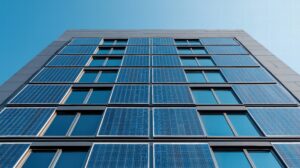 Geschäftsgebäude mit Solarfassade